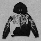 Personalized SEE NO EVIL Print Long Sleeve Fleece-lined Zip-up Hoodie