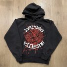 Trendy Spider Print Fleece-lined Hoodie