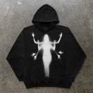 Fluorescent Girl With Thousand Hands Long Sleeve Hoodie