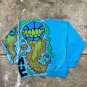 Flaming Skulls and Balls Long Sleeve Sweatshirt