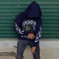 Jesus Print Loose Hoodie