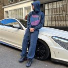 Old-Style Getting Clearer Puff Print Fleece Hoodie And Sweatpants Co-Ord
