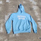 Serious Homie Basic Graphic Blue Hoodie