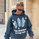 The Madness Never Ends Print Hoodie
