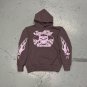 Flame Flare Skeleton Print Hoodie And Sweatpants Co-Ord