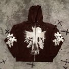 Angelic Moonlight Brown Zip Up Hoodie