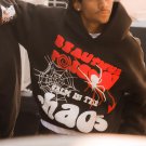 Spider Letter 3021 Loose Long Sleeve Hoodie
