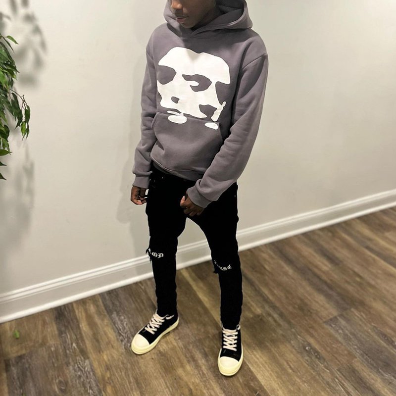 Personalized Contrasting Color 3-Face Foam Printed Hoodie