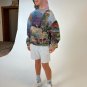 Artistic Cottage Print Fashion Trendy Long-Sleeved Hoodie