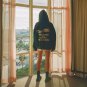 Text Me When You Get Lonely Print Fleece-Lined Hoodie