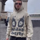 Broken Heart Print Hoodie