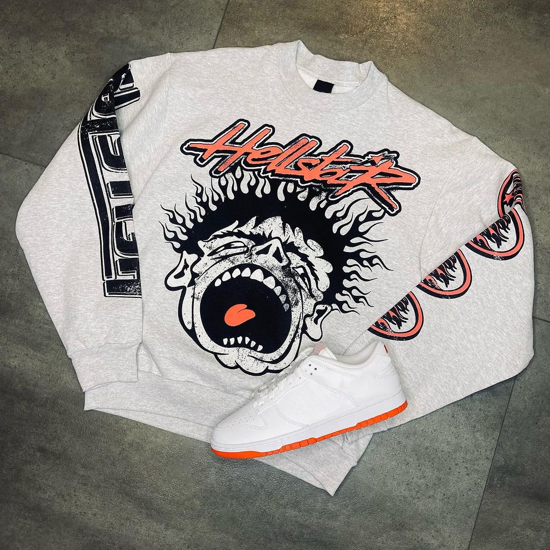Portrait West Coast Street Graffiti Hip Hop Crewneck Sweater