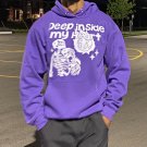 Deep Inside My Heart Print Hoodie