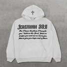 Jeremiah 29:11 Letter Print Long Sleeve Hoodies