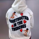 Angel Love Alphabet Print Hoodie