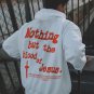 Nothing But The Blood Of Jesus Print Hoodie