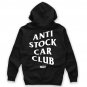 Anti Stock Car Club Print Hoodie