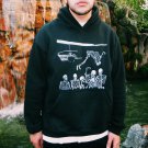 Die Lit Skull Print Loose Hoodie