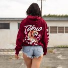 Bengal Maroon Print Hoodie