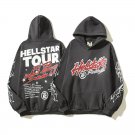HellStar Retro Graphic Gray Hoodie