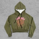 Spider Worldwide Brown Angel Number 555 Short Hoodie