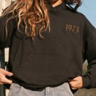 Halloween 1973 Printed Long Sleeve Casual Hoodie
