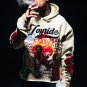 Vintage Angel Jesus Print Street Hoodie