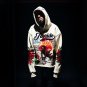 Vintage Angel Jesus Print Street Hoodie