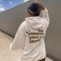 Tell Someone You Love Them Print Hoodie