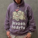 Broken Hearts Print Hoodie