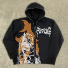 Fashion Cartoon Girl Oversized Zip Up Hoodie