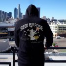 Christan Seek Purpose Print Long Sleeve Hoodie