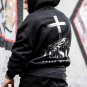 Casual Jesus Saved My Life Print Long Sleeve Hoodie