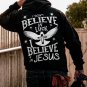 I Don't Believe In Luck, I Believe In Jesus Print Hoodie