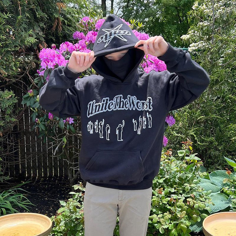 Make A Change Print Long Sleeve Hoodie