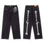 Men's Vintage Skull Graphic Loose Fit Jeans
