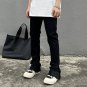 Casual Solid Flared Jeans