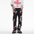 Men's Street Pink Cross Patch Jeans