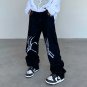 Street Style Skull Heart Loose Jeans