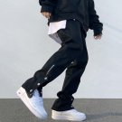 Casual Solid Straight Zip Jeans