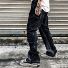 Men's Graffiti Splashed Ink Destroys Casual Retro Vibeo High Street Flared Jeans