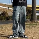 Men's Vintage Wash Cross Cargo Boyfriend Street Jeans