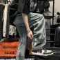 Men's Vintage Wash Cross Cargo Boyfriend Street Jeans