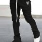 Street Straight Faith Print Flared Trousers