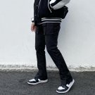 Casual Multi-Pocket Straight-Leg Pants