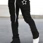 Street Straight Star Print Flared Trousers