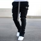 Street Straight Smile Face Print Flared Trousers