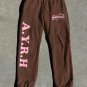 Retro Street Graphic Brown Sweatpants