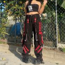 Personalized Ribbon High Waist Straight Casual Pants