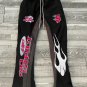 Y2k Colorblock Print Street Style Flared Pants